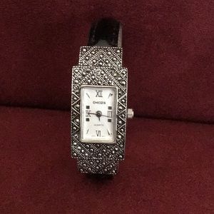 Chico’s Hematite like, cuff watch